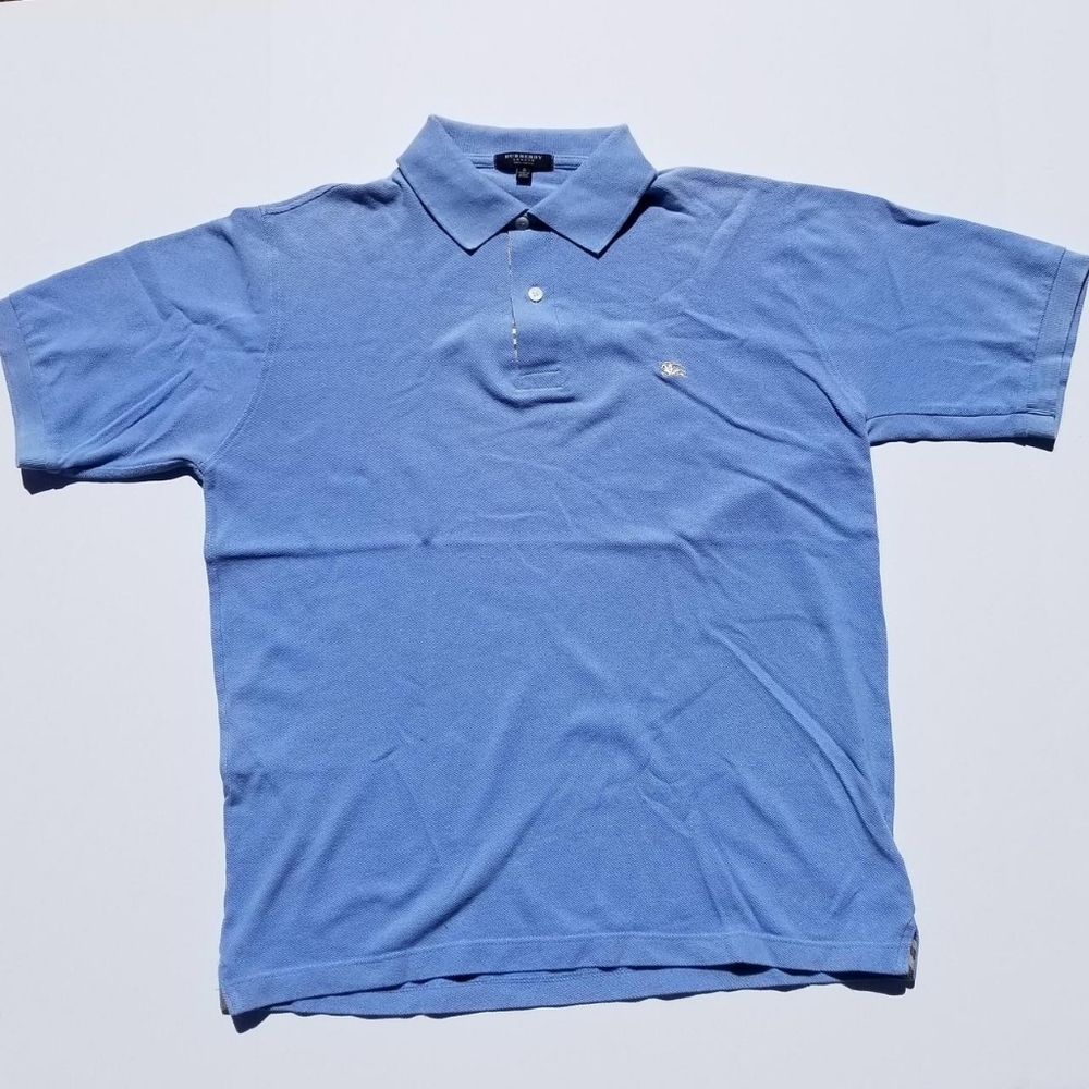 All blue Burberry tee.